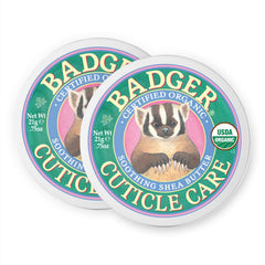 Badger Cuidado Cutículas: lata en primer plano, hidratación suave para uñas sanas