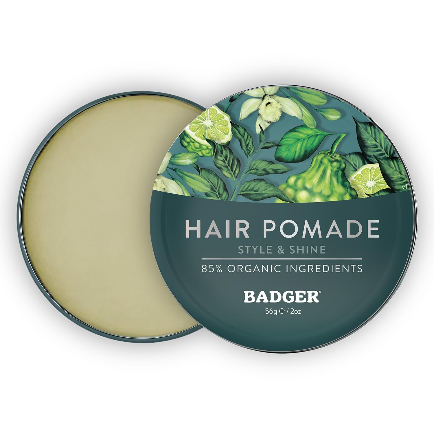 Badger Pomade: finition naturelle et brillance moyenne.