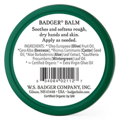 Badger Healing Balm textura cremosa para piel áspera.