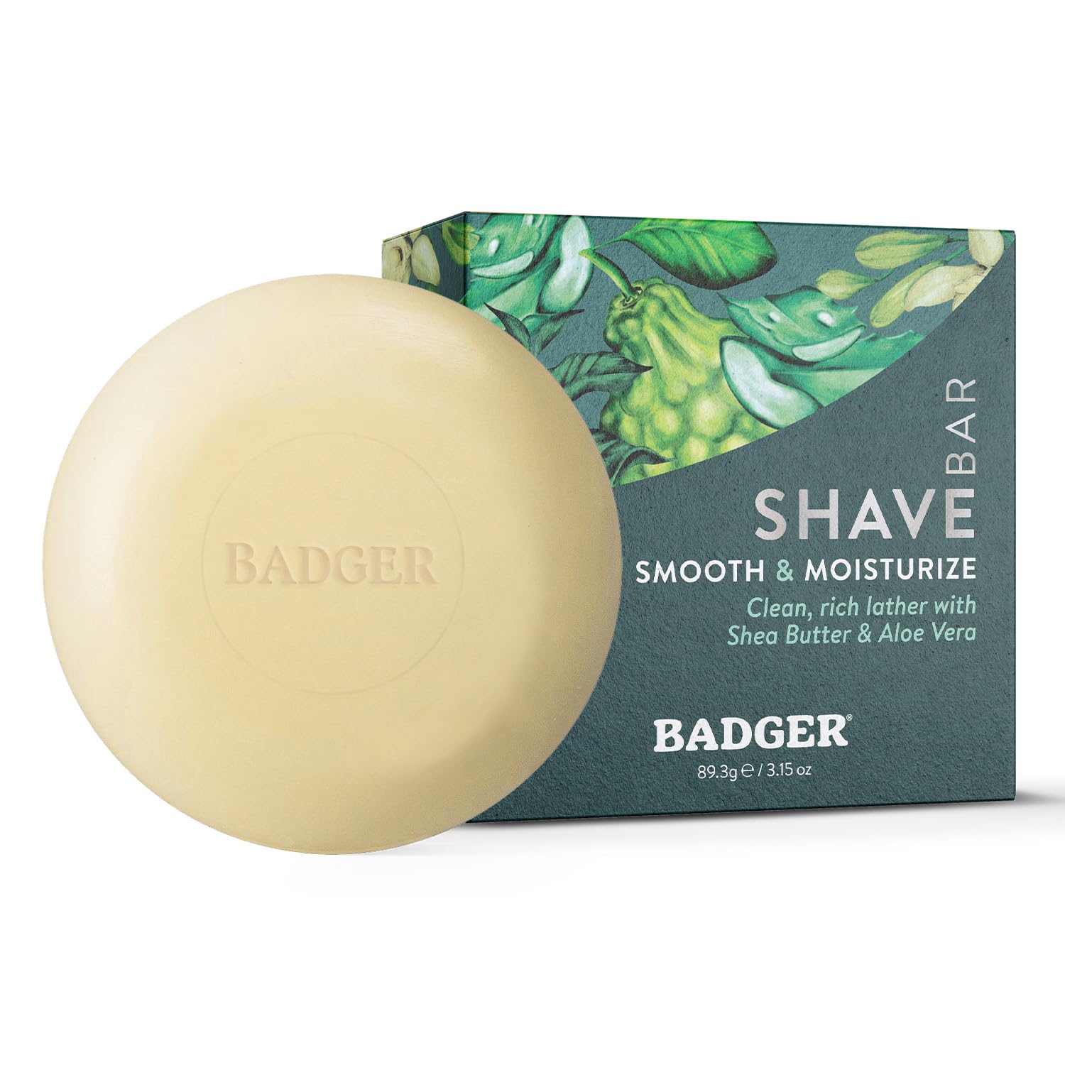 Badger Jabon Afeitar con espuma cremosa para un afeitado suave y cómodo.
