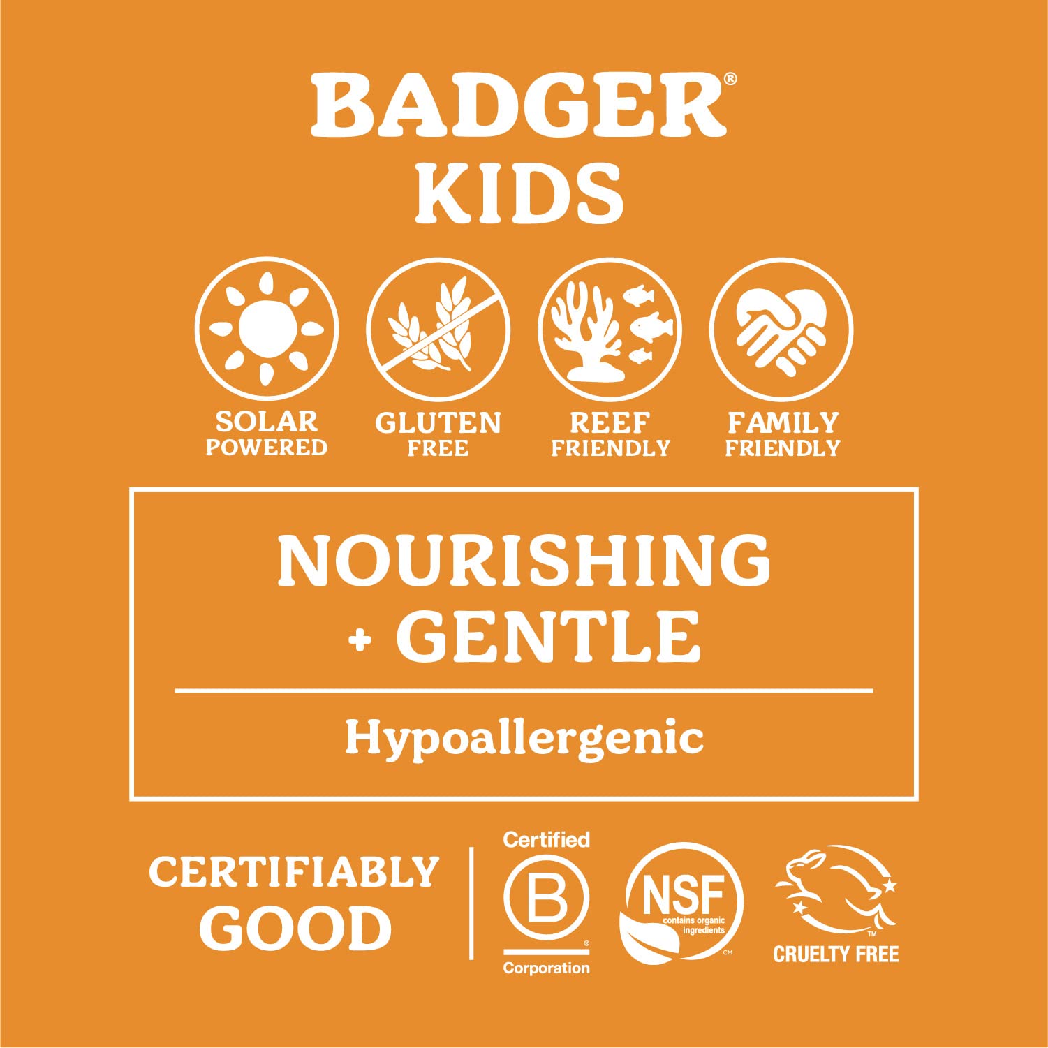 Badger crema solar mineral con ingredientes orgánicos y hipoalergénicos.