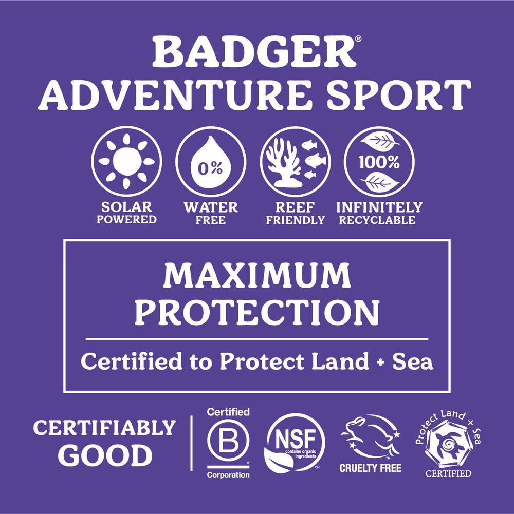Badger protector solar, ingredientes clave zinc oxide y aceite de girasol para nutrición suave.