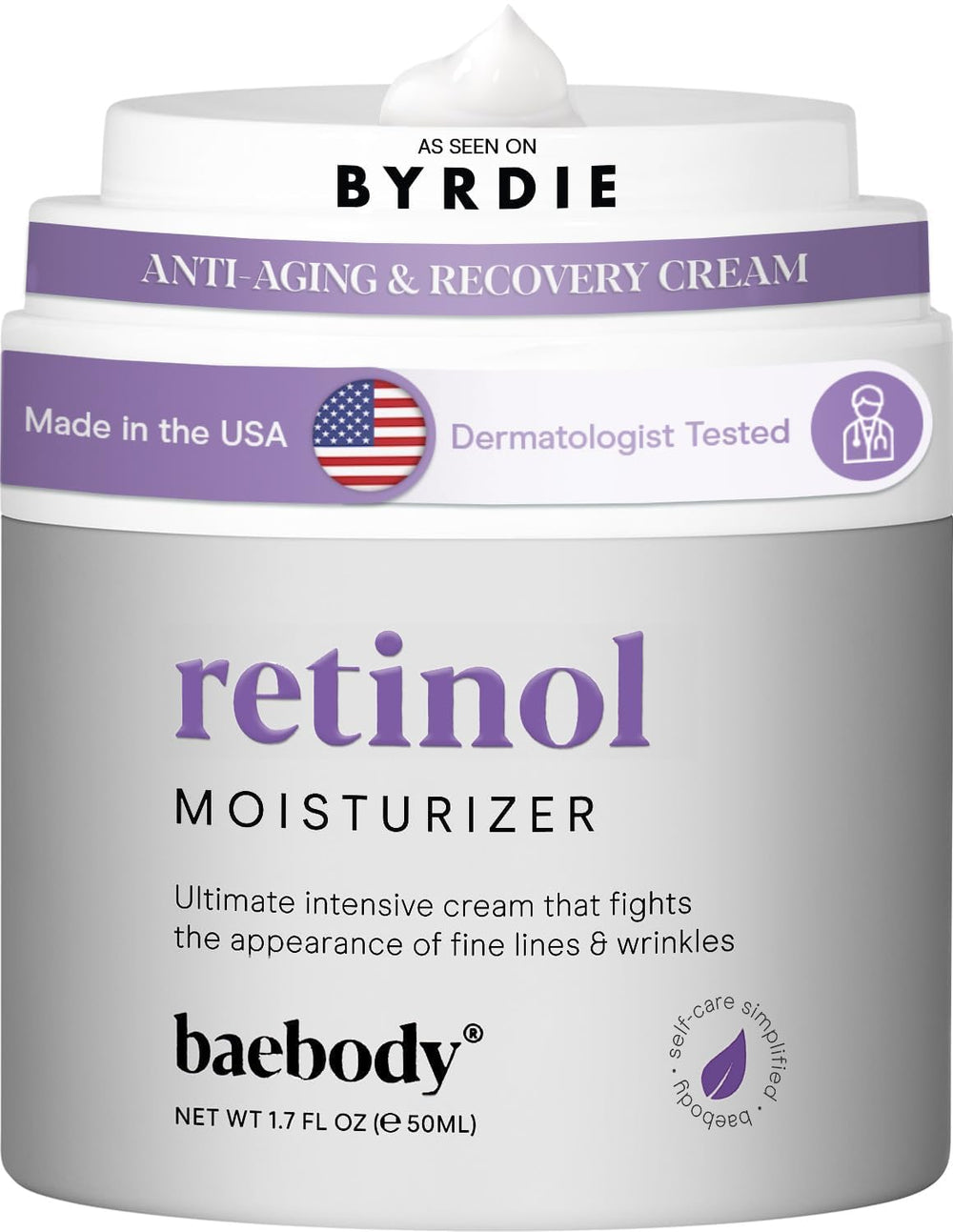 Baebody crema retinol para la cara, piel más tersa y suave