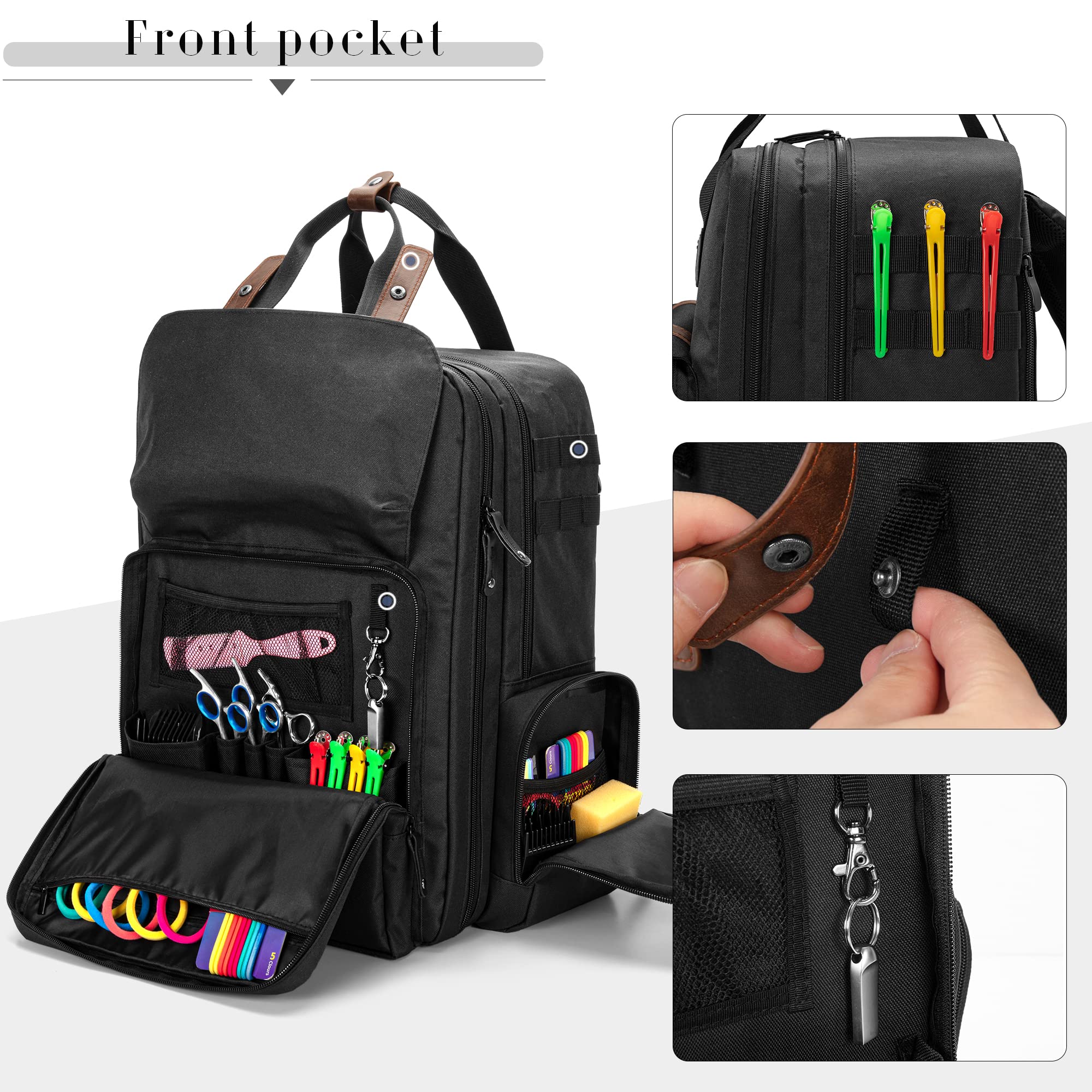 BAFASO maletín barbero, bolsillo acolchado para laptop 15,6 pulgadas
