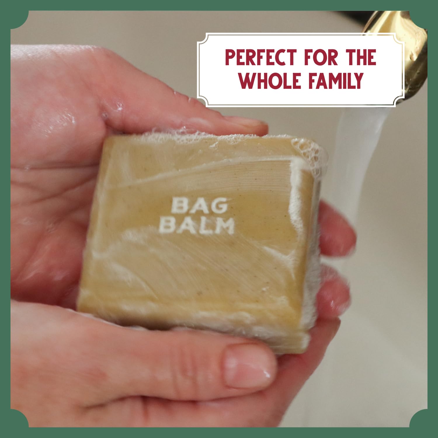 Bag Balm barra exfoliante textura suave al aplicar