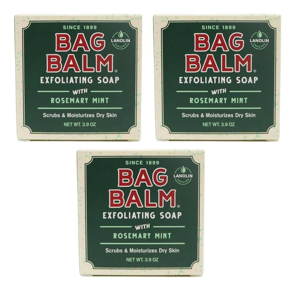 Bag Balm barra exfoliante romero-menta para manos, exfoliación suave