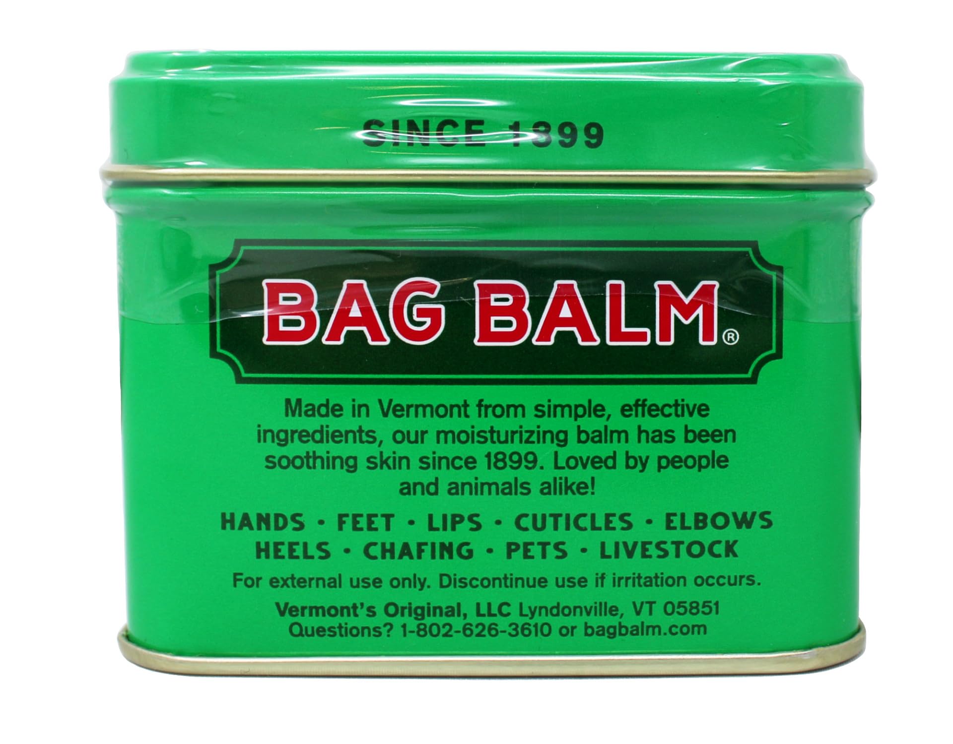 Bag Balm para codos, piel suave y protegida.