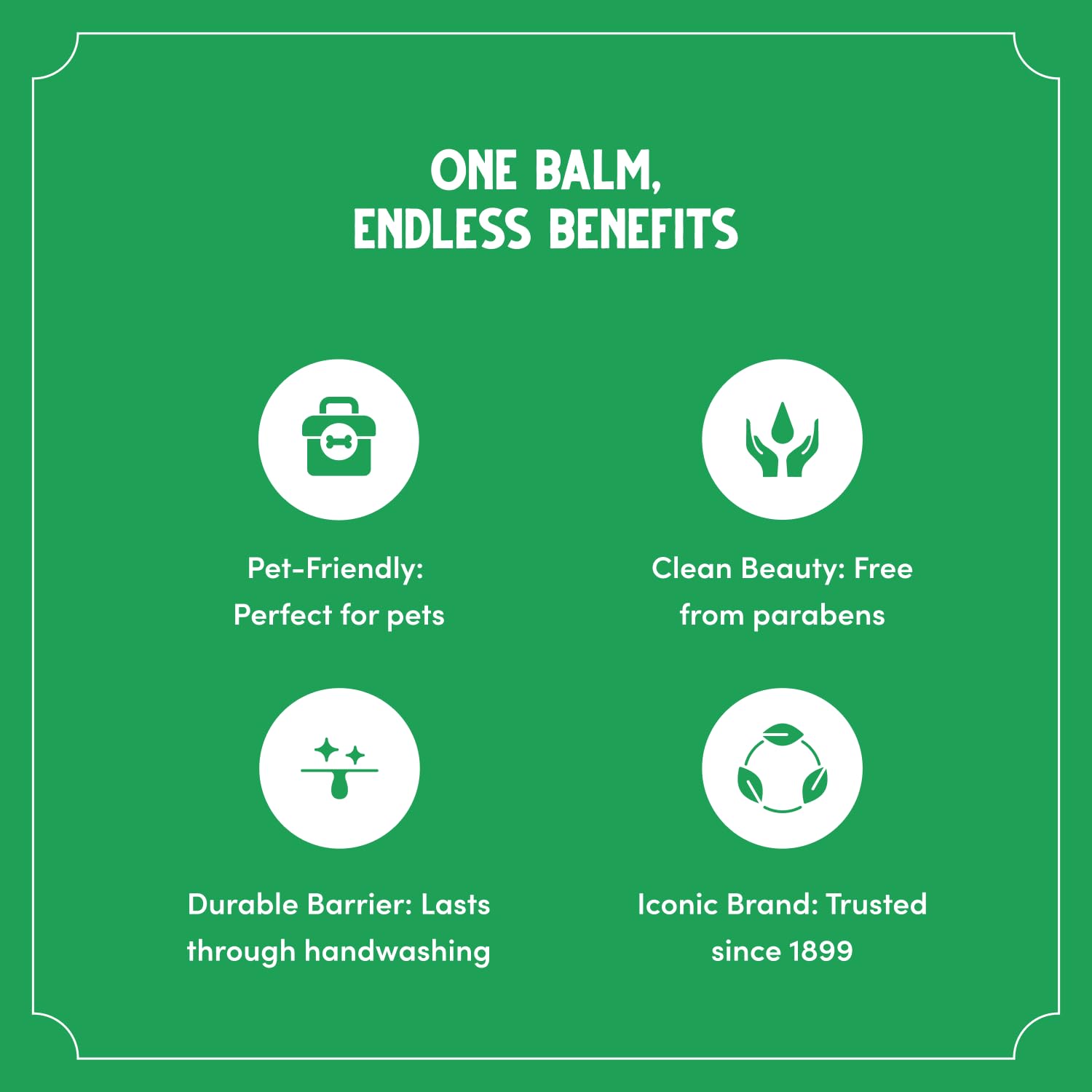 Fragrance free Bag Balm formula with simple ingredients
