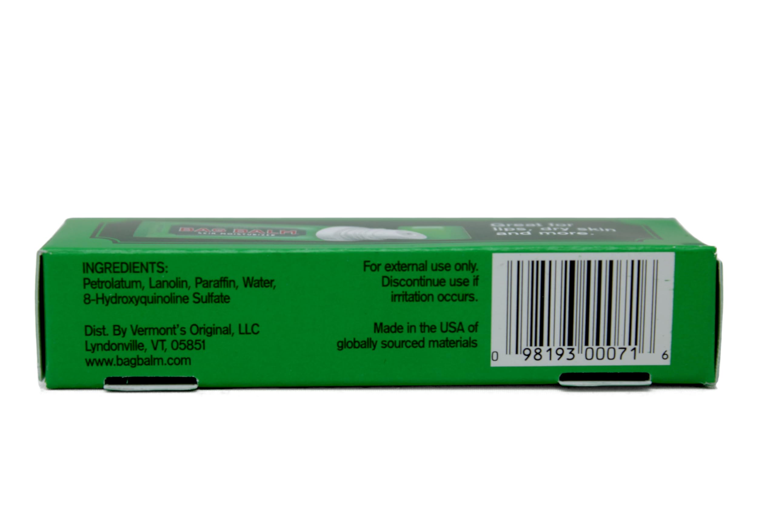 Bag Balm para labios y cutículas, suavidad visible.