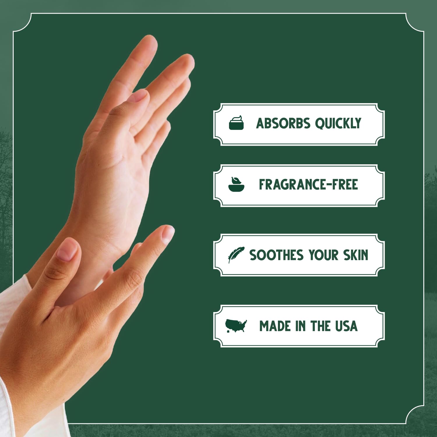 Bag Balm lotion delivers a non-greasy finish after application.