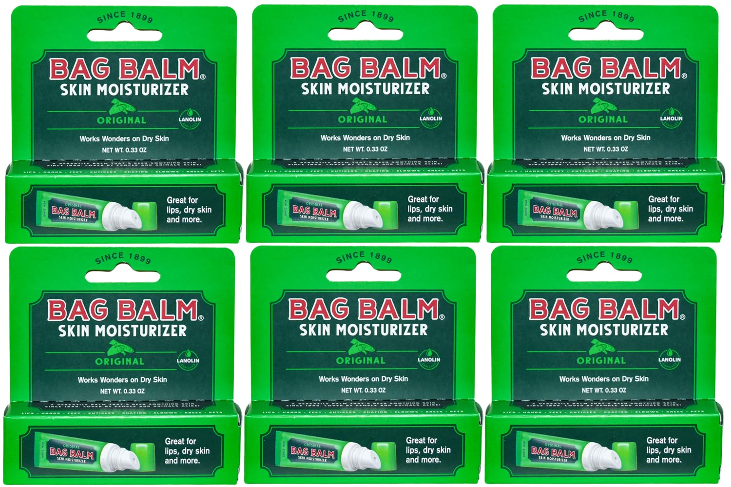 Bag Balm Original lip balm tube for on-the-go hydration