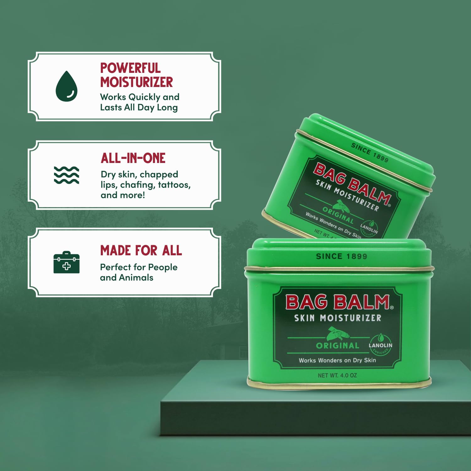 Bag Balm para pies, suaviza talones agrietados y piel áspera
