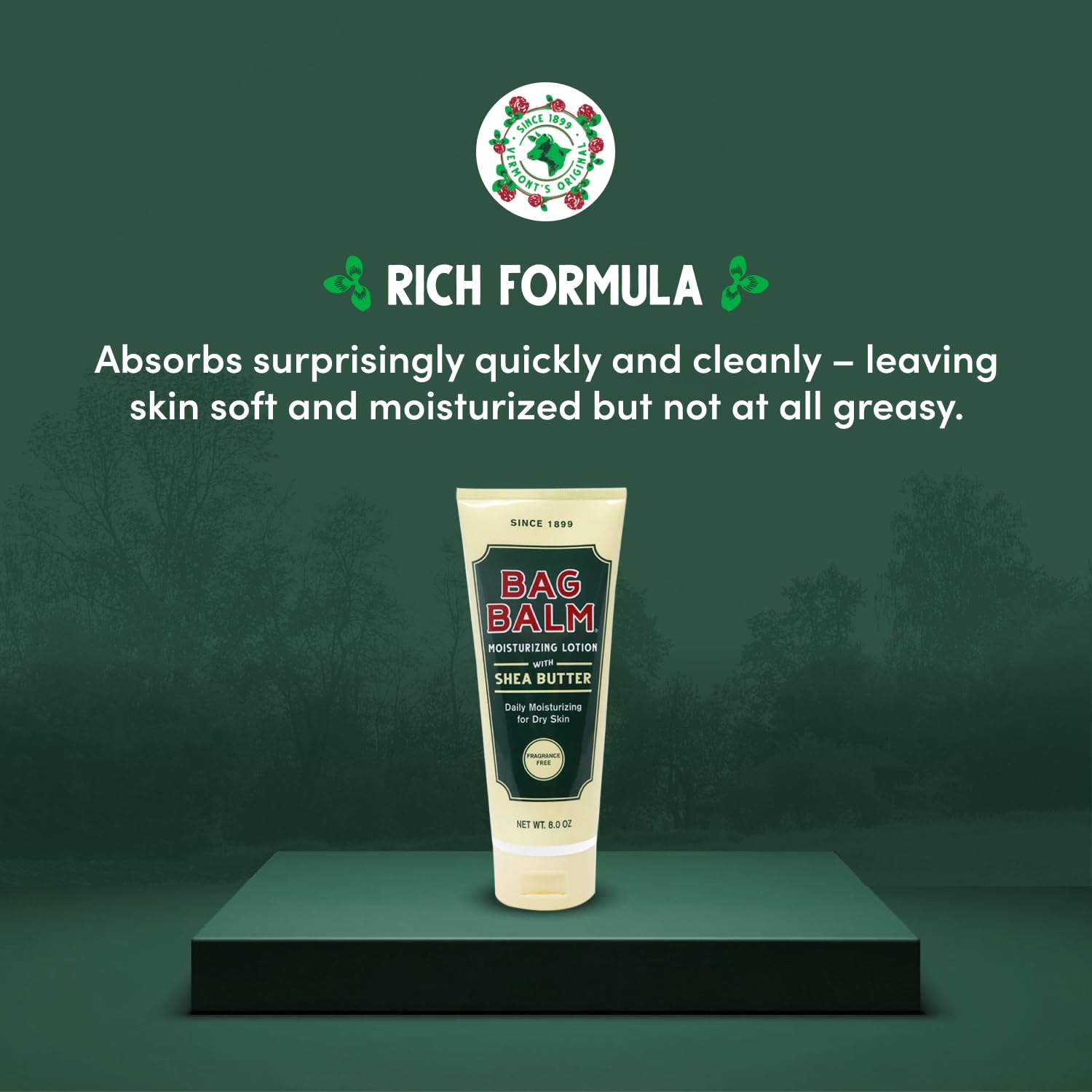 Bag Balm moisturizer with shea butter for deep nourishment.