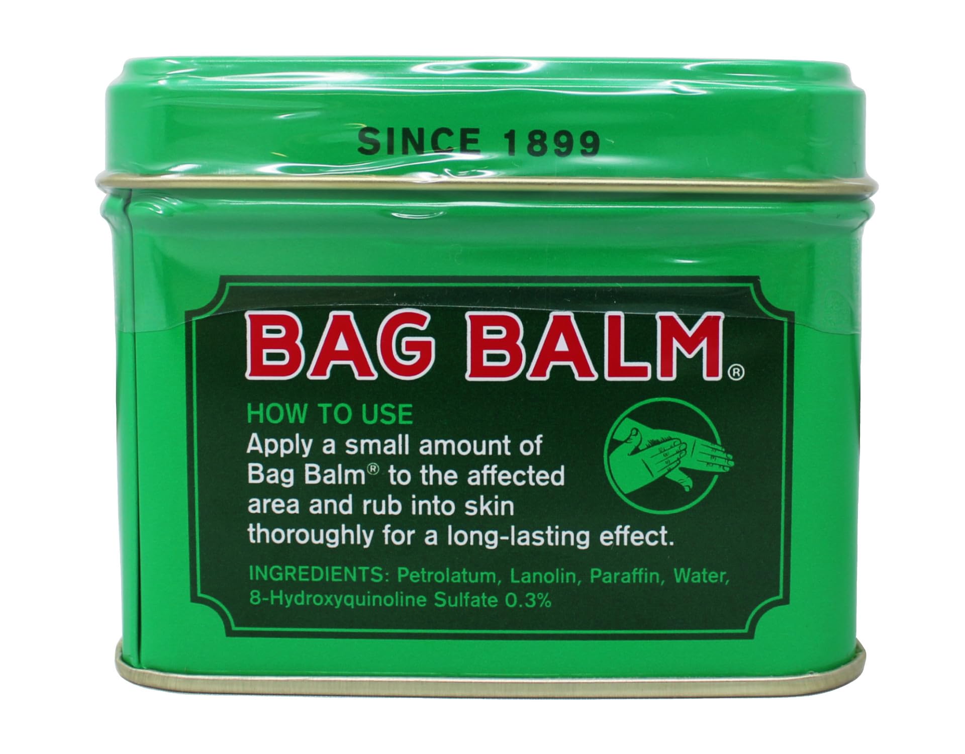 Bag Balm tubo portátil de 0,33 onzas, cuidado rápido de manos.