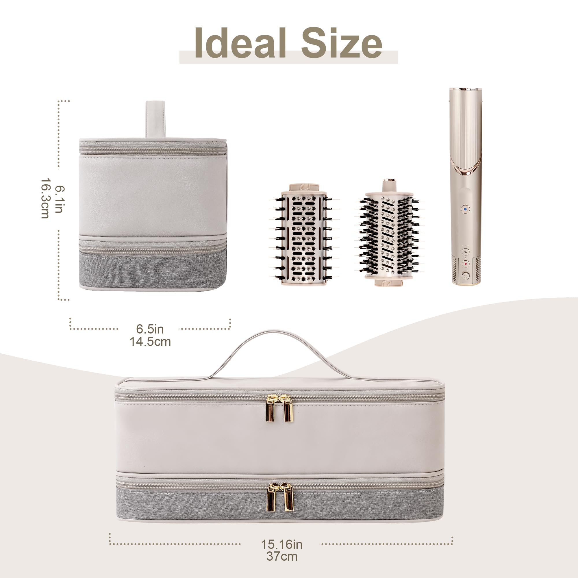 BAGCRAZY compartimento transparente para accesorios dentro de la funda.