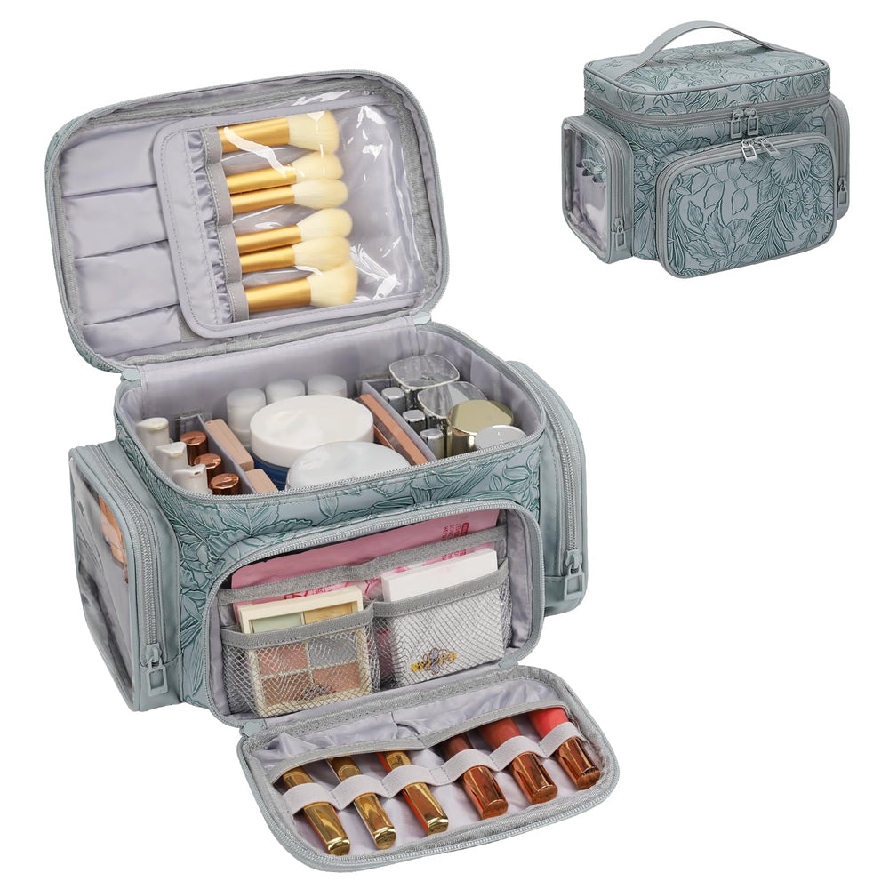 Bagmoly bolsa-maquillaje-grande-viaje, gran capacidad para organizar cosméticos durante viajes.