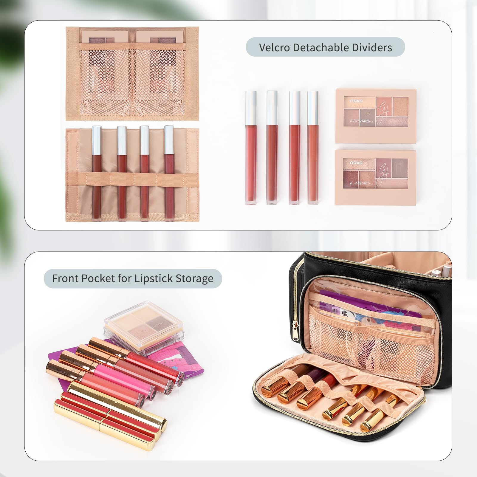 Bagmoly bolsillo delantero para labiales, acceso rápido y orden en cada viaje.