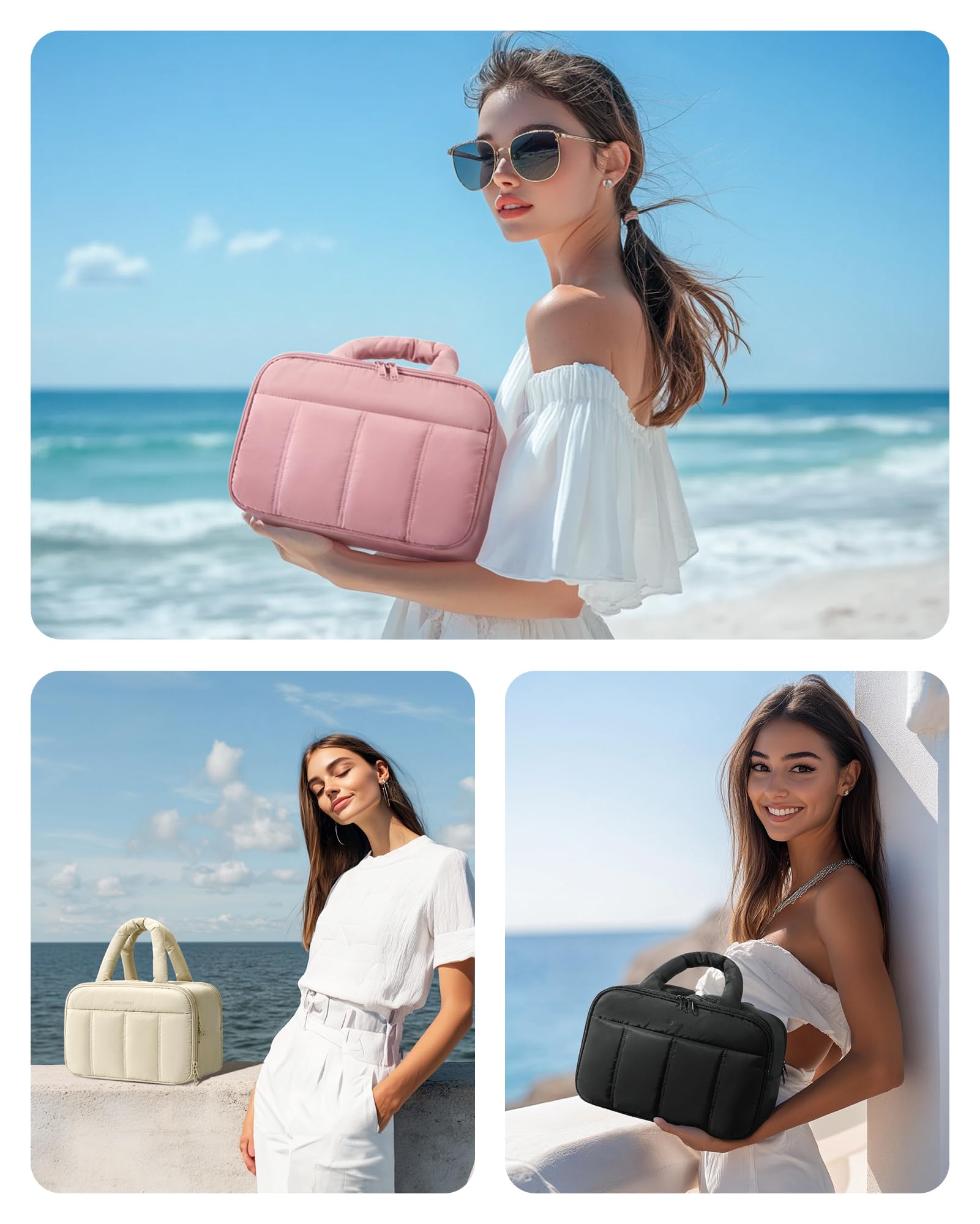BAGSMART asa suave y ergonómica para transporte cómodo.