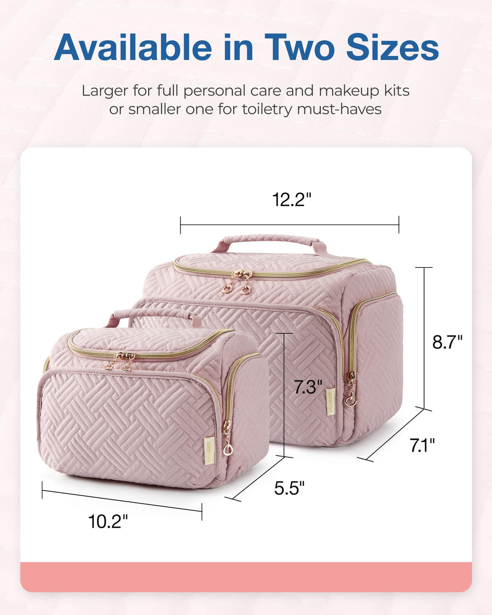 BAGSMART bolsa de aseo ideal para accesorios de viaje, practica y compacta.