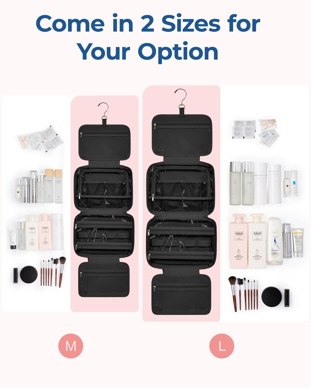 BAGSMART gancho giratorio de 360 grados, opción de colgado versátil.