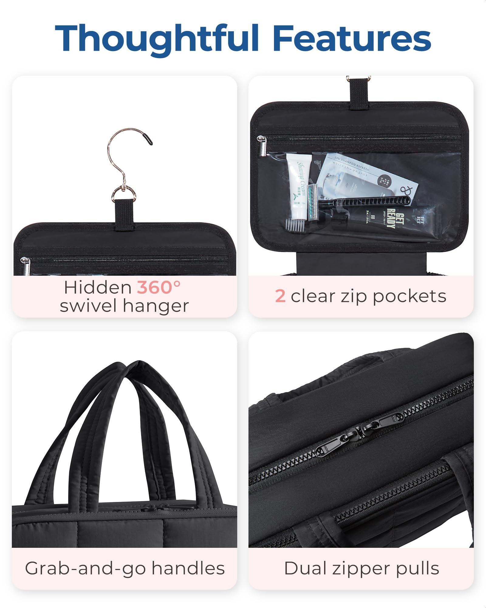 BAGSMART interior con correas elásticas para botellas.