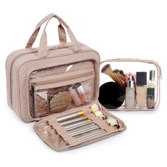 BAGSMART bolsa de cosméticos transparente TSA aprobada para seguridad
