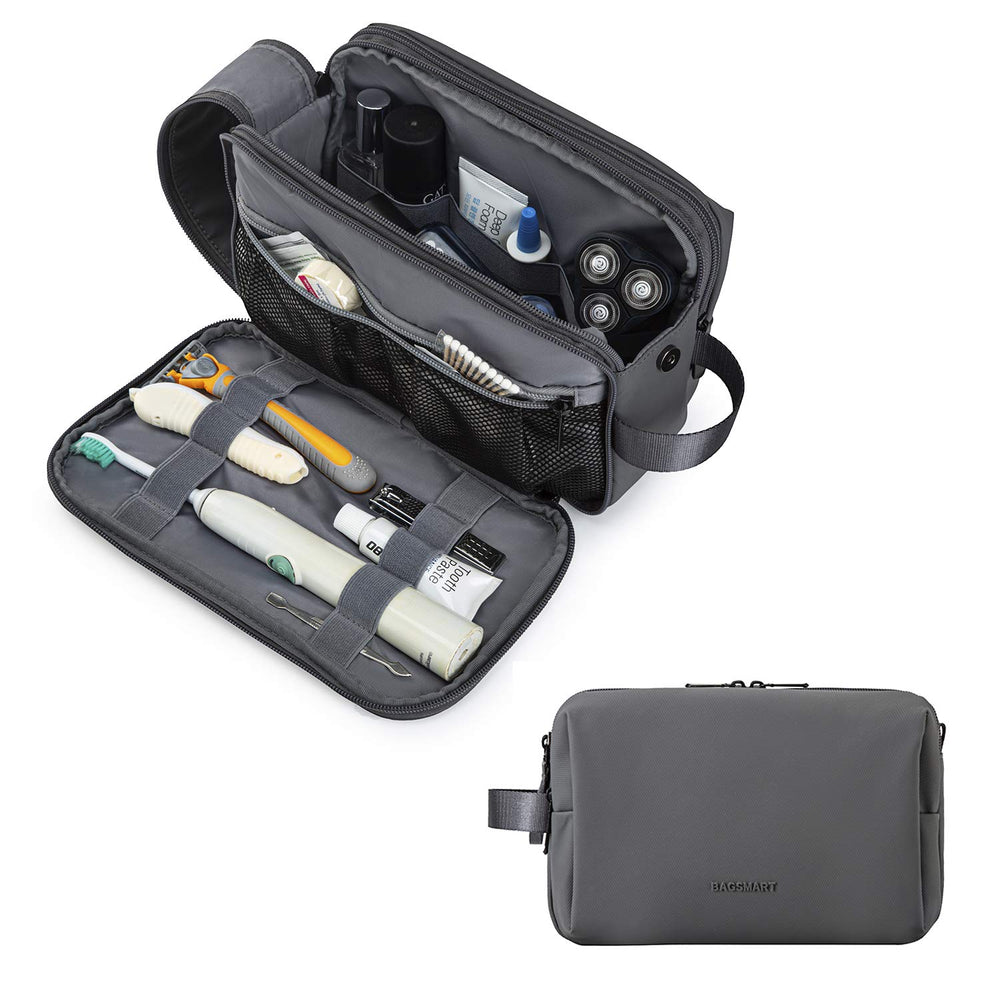 BAGSMART bolsa de higiene para hombre con gran capacidad, ideal para viajes.