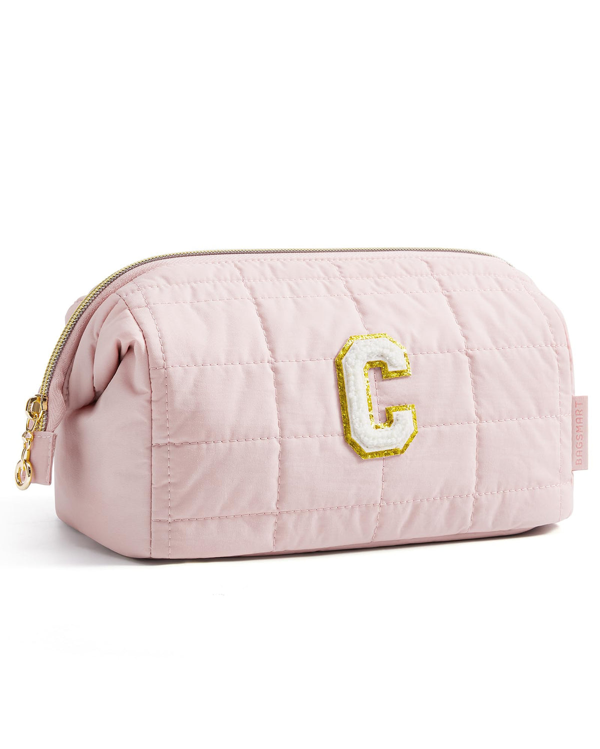 BAGSMART bolsa maquillaje inicial personalizada para regalo elegante