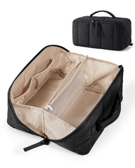 BAGSMART bolsa maquillaje de viaje, frontal, acceso rápido a cosméticos