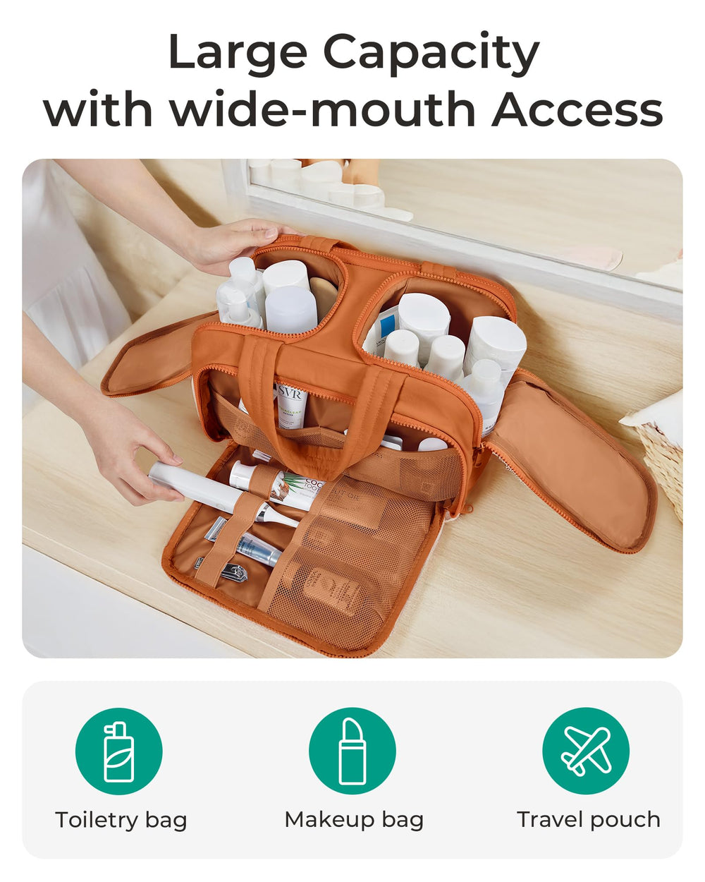 BAGSMART bolsa de viaje resistente al agua para negocios o camping