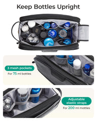Bagsmart bolsillos con cremallera dobles para separación seca y húmeda