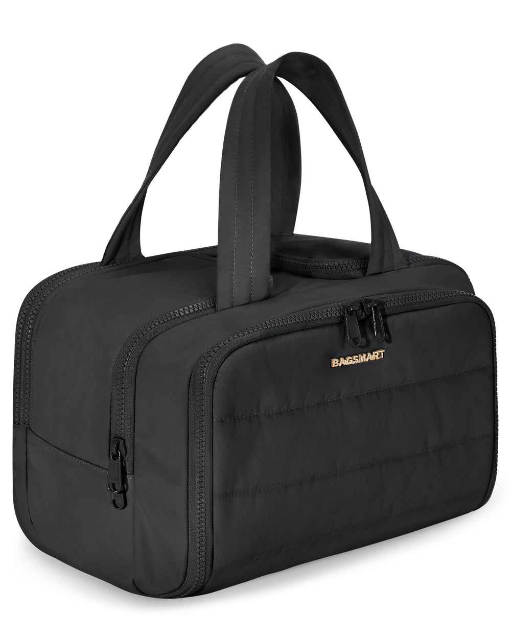 BAGSMART bolso de aseo de viaje con apertura amplia para acceso rápido a esenciales