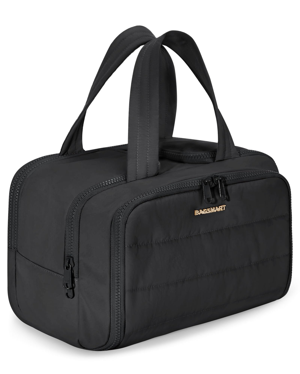 BAGSMART bolso de aseo de viaje con apertura amplia para acceso rápido a esenciales