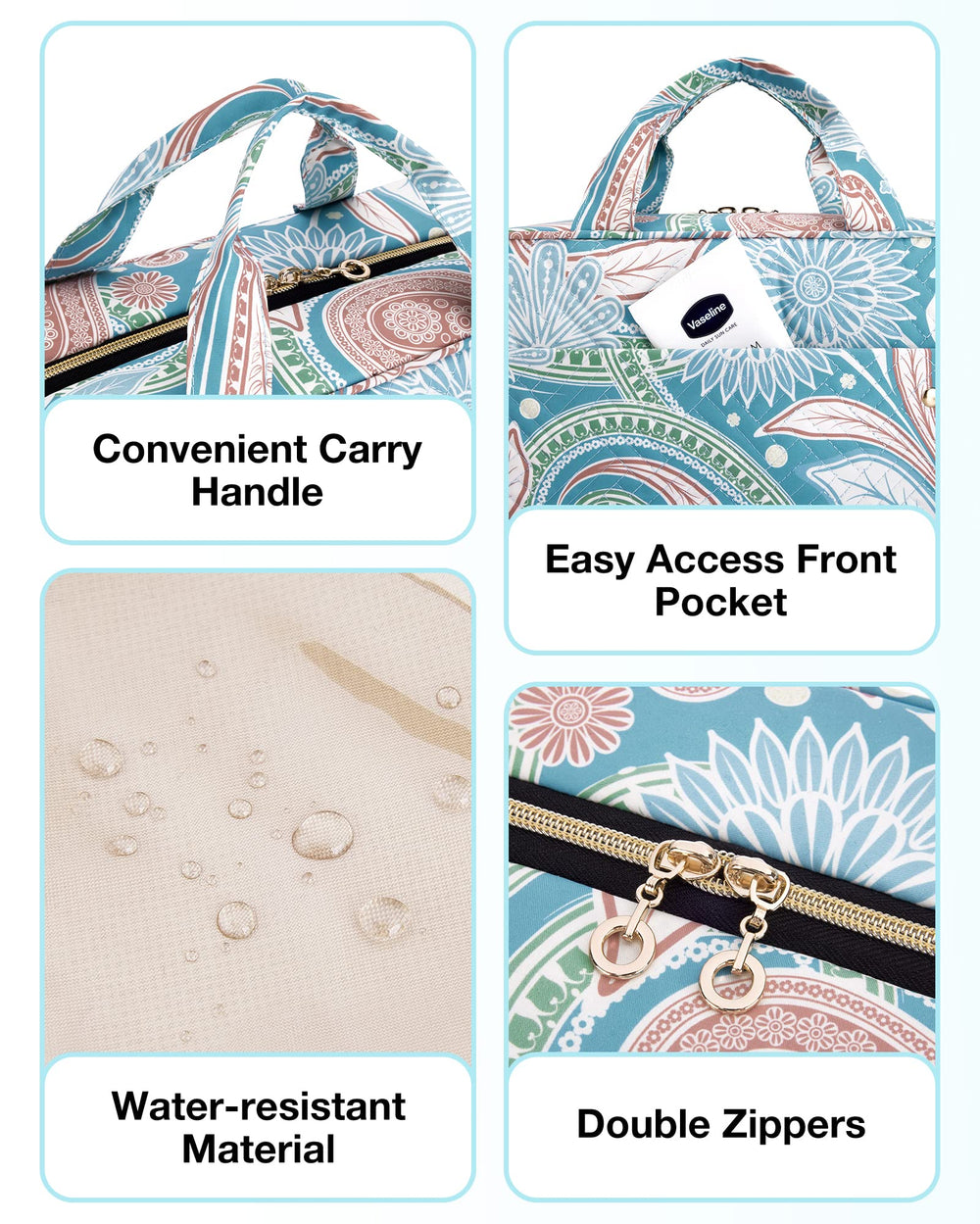 Bagsmart bolso de aseo ligero y compacto, ideal para viajar ligero.