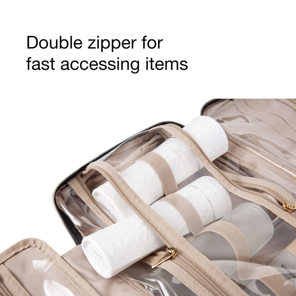 Bagsmart bolso de aseo poliéster resistente al agua, protección para tus artículos.
