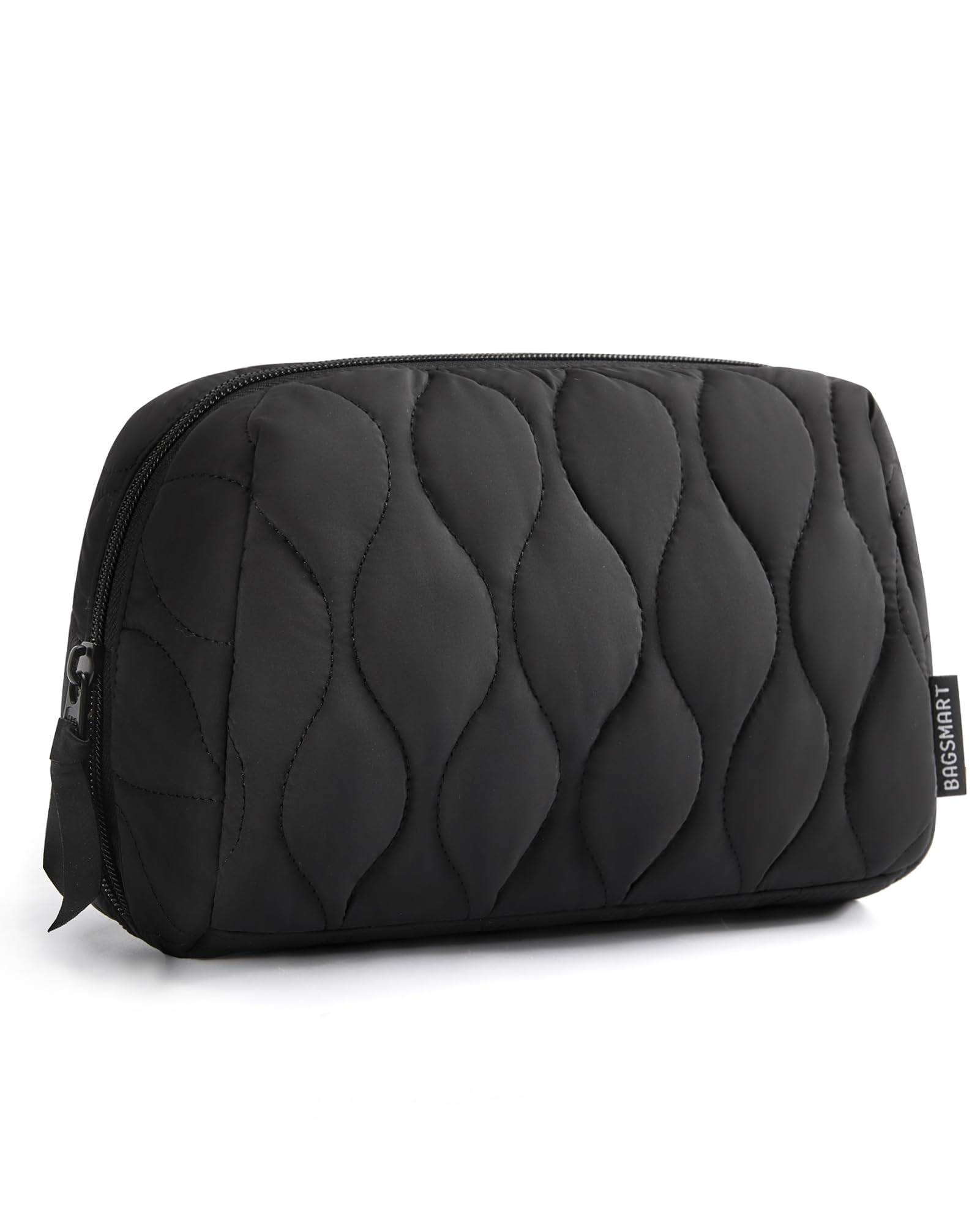 BAGSMART bolsa de maquillaje apertura amplia para acceso rápido