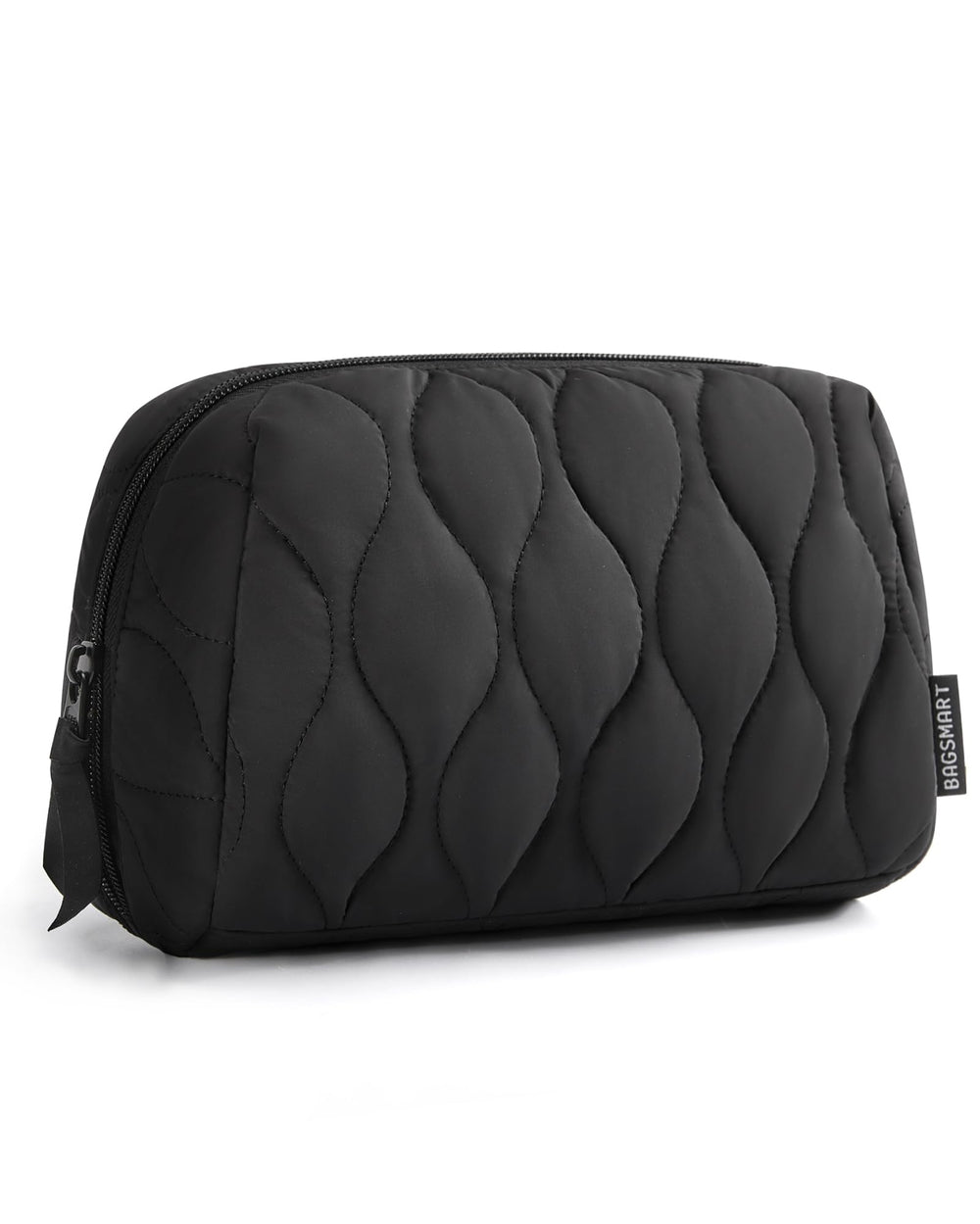 BAGSMART bolsa de maquillaje apertura amplia para acceso rápido