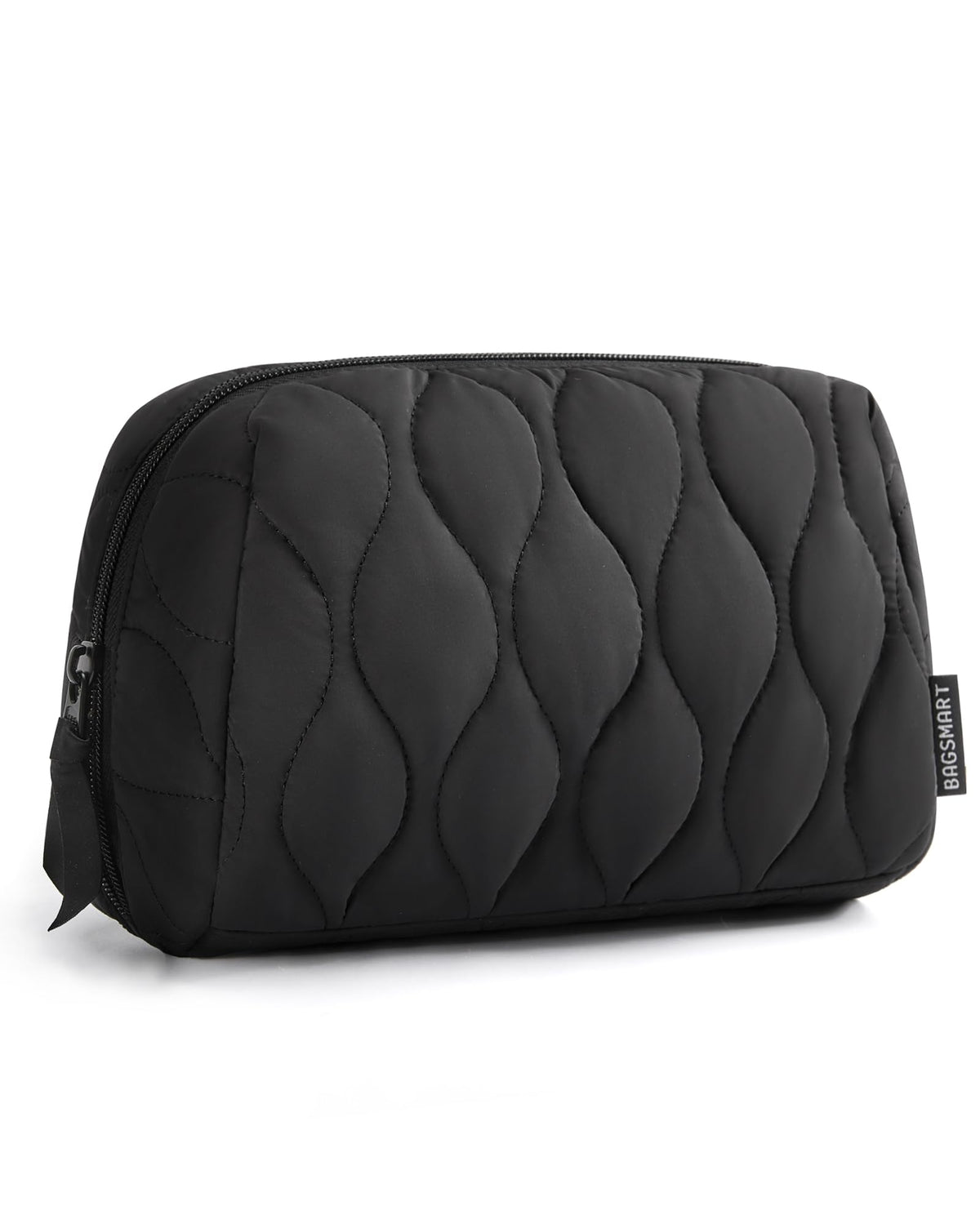 BAGSMART bolsa de maquillaje apertura amplia para acceso rápido