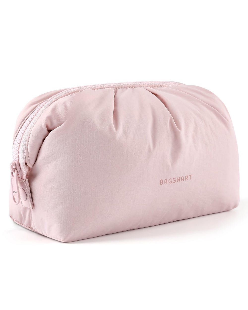 BAGSMART bolso de maquillaje con apertura amplia para acceso rápido