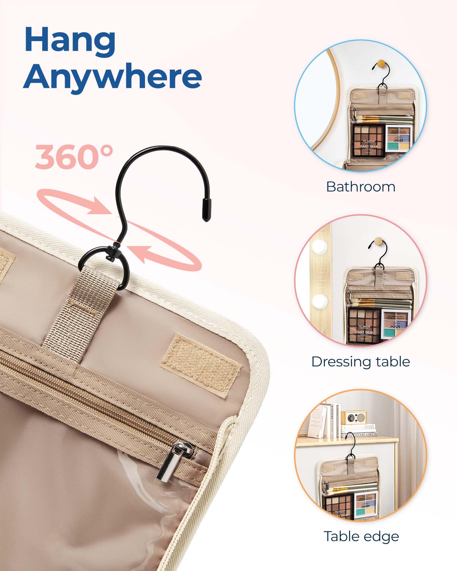 BAGSMART cierre metálico suave para uso fluido