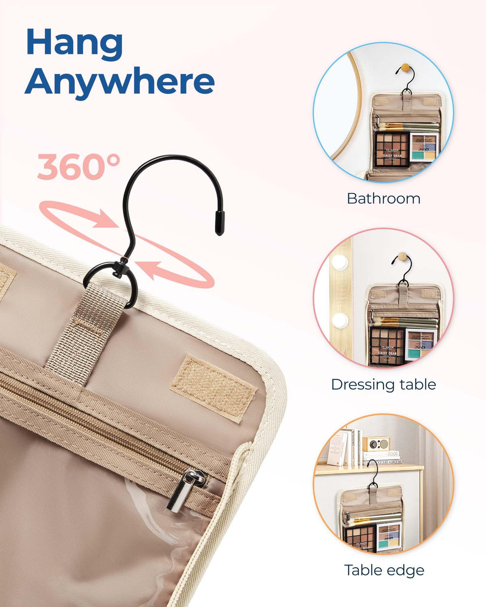 BAGSMART cierre metálico suave para uso fluido