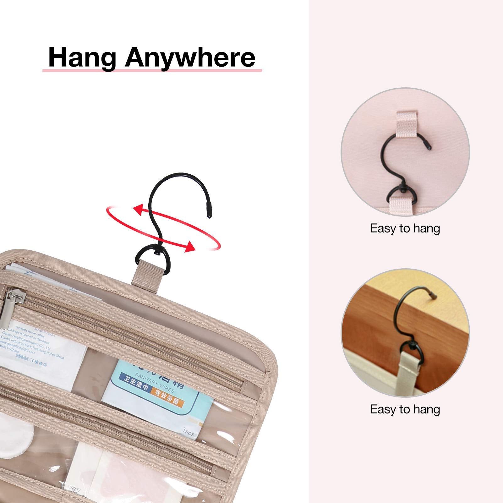 BAGSMART compartimento transparente para ver contenidos de un vistazo