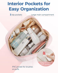 BAGSMART maletín cosméticos viaje con gran capacidad para tus productos