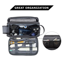 BAGSMART diseño multifuncional para viaje, combina neceser y kit de afeitado.