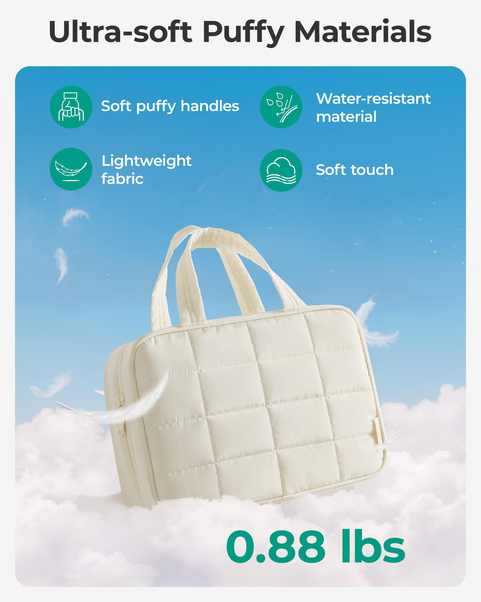 BAGSMART interior con bolsos elásticos para sostener frascos