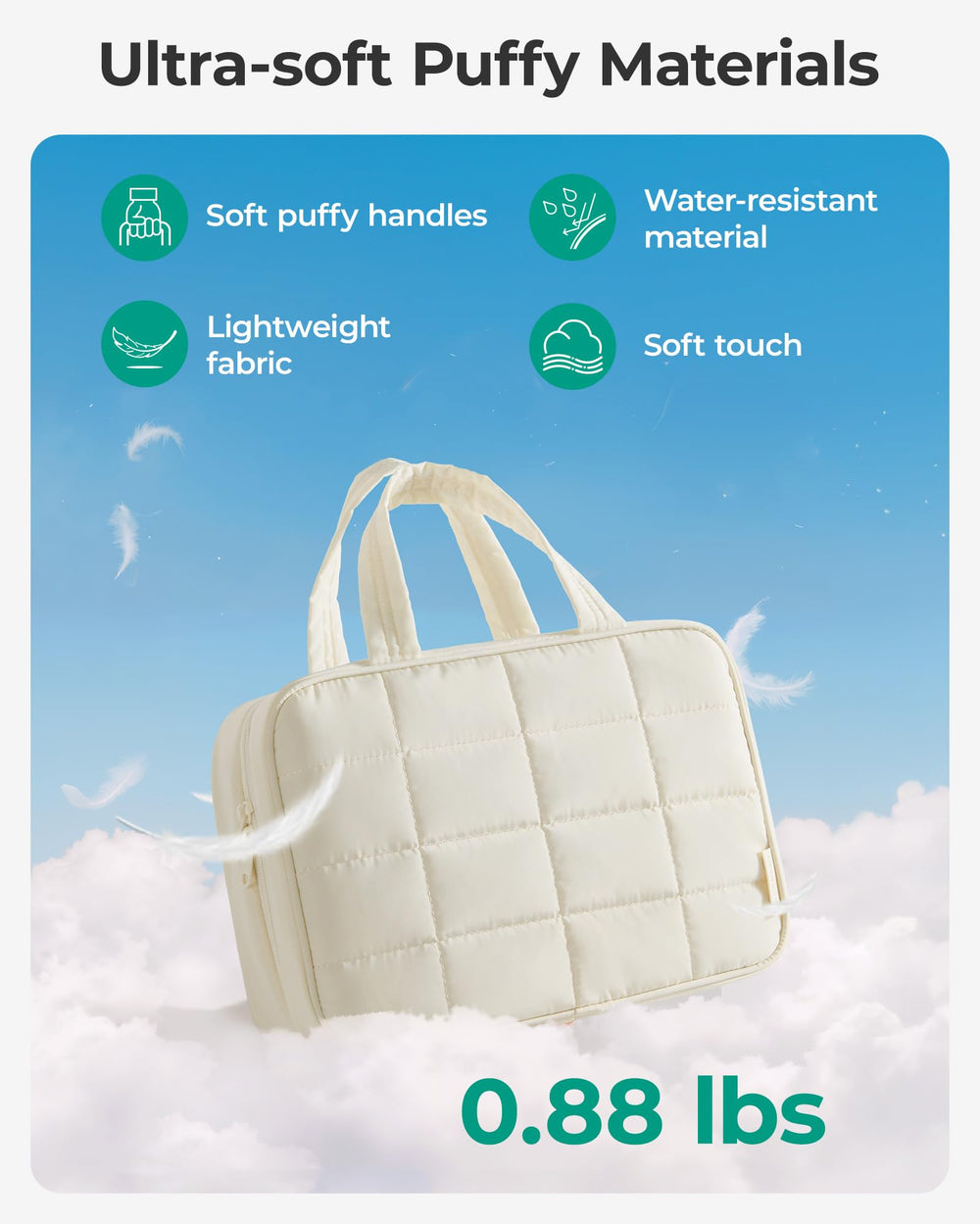 BAGSMART interior con bolsos elásticos para sostener frascos