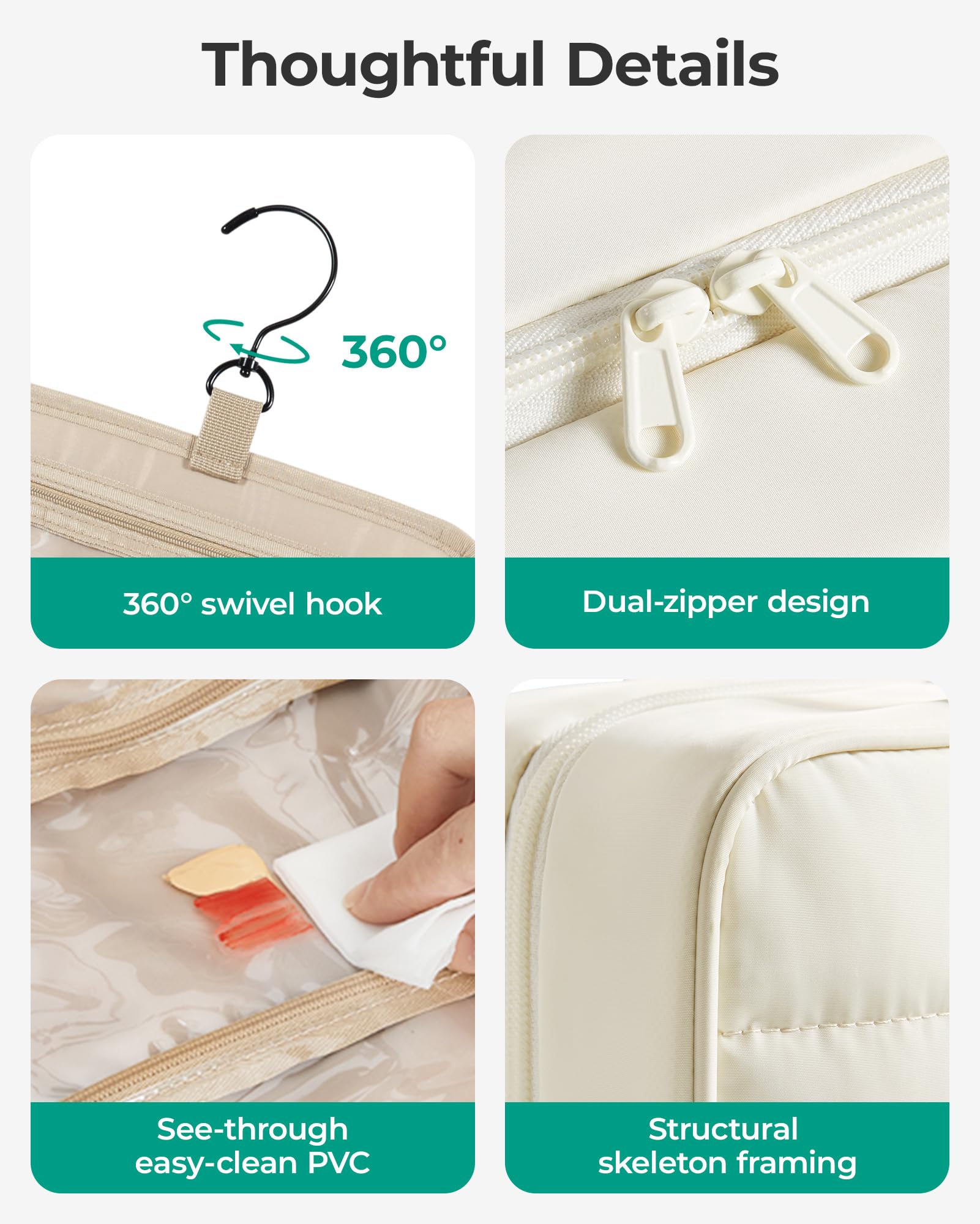 BAGSMART lateral transparente para ver contenidos sin abrir