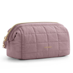 BAGSMART bolsa de maquillaje con apertura amplia para acceso rápido a cosméticos