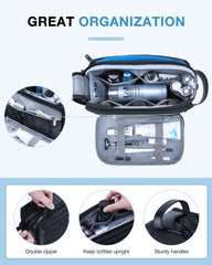 BAGSMART neceser, interior espacioso, mantiene botellas y accesorios en orden.