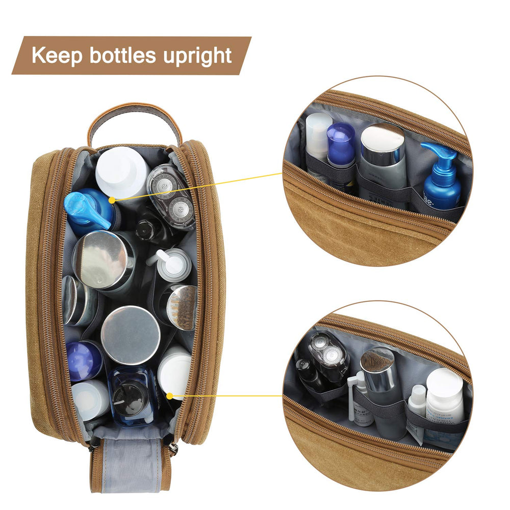 BAGSMART organizador de viaje multiuso para productos de aseo y cosméticos.